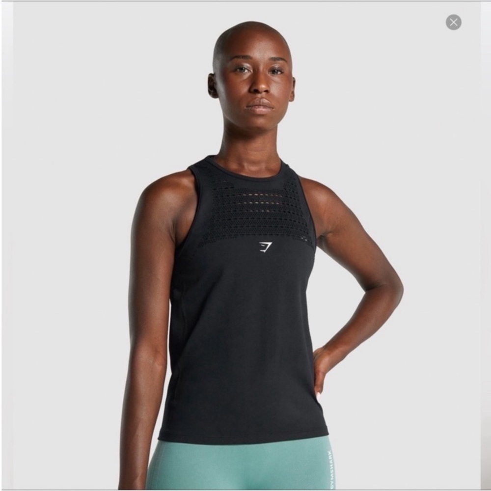 GYMSHARK black energy seamless tank❤️❤️❤️❤️